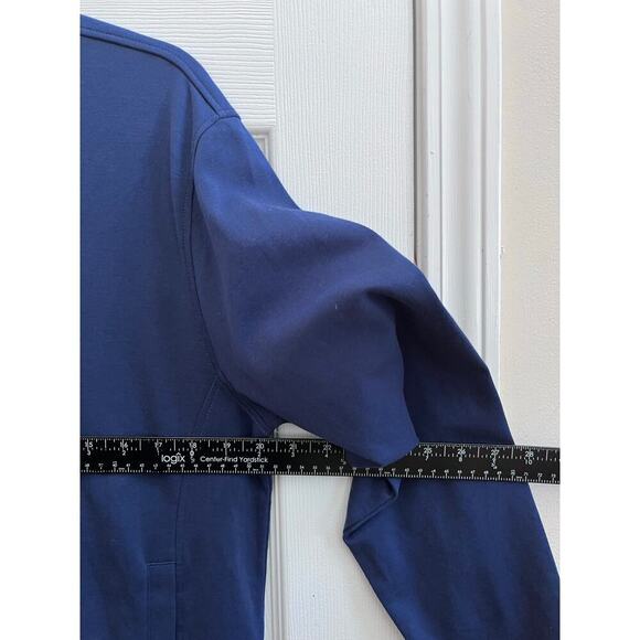 Orchard & Broome Men’s Blue Full Zip Pocket Sweater Bomber Size Medium - Picture 5 of 7